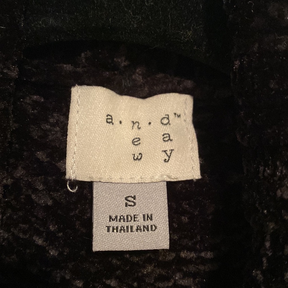A New Day Chenille Black Cardigan - Picture 2 of 3
